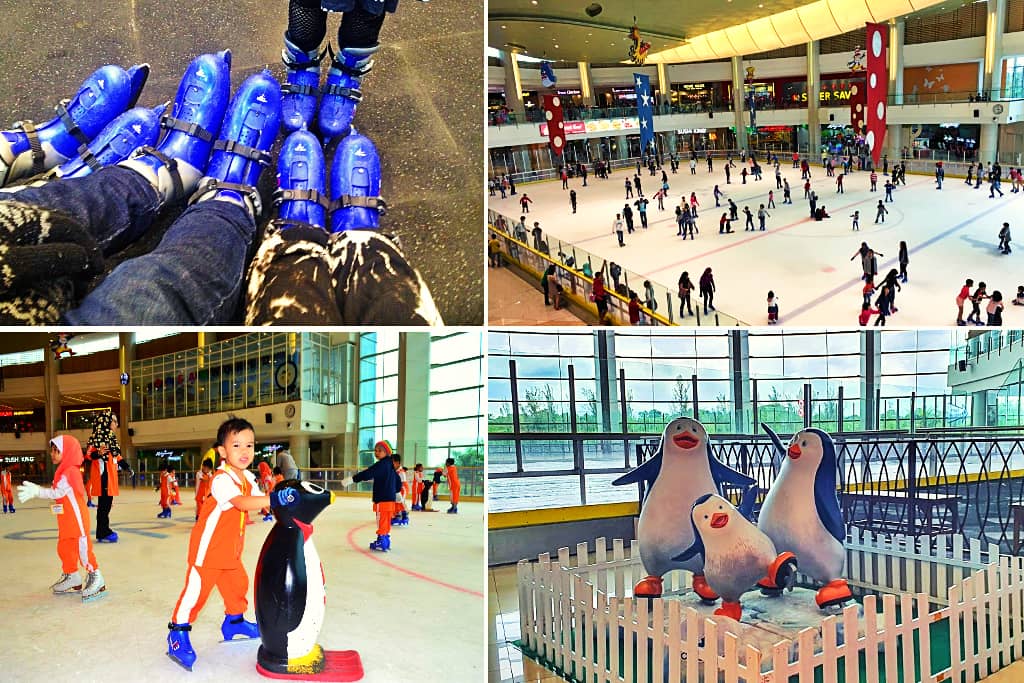 aktiviti ice skating di ioi putrajaya