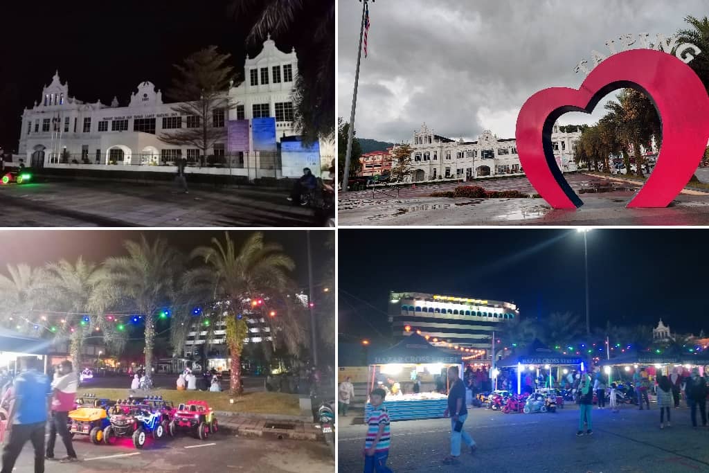 suasana malam dataran warisan taiping