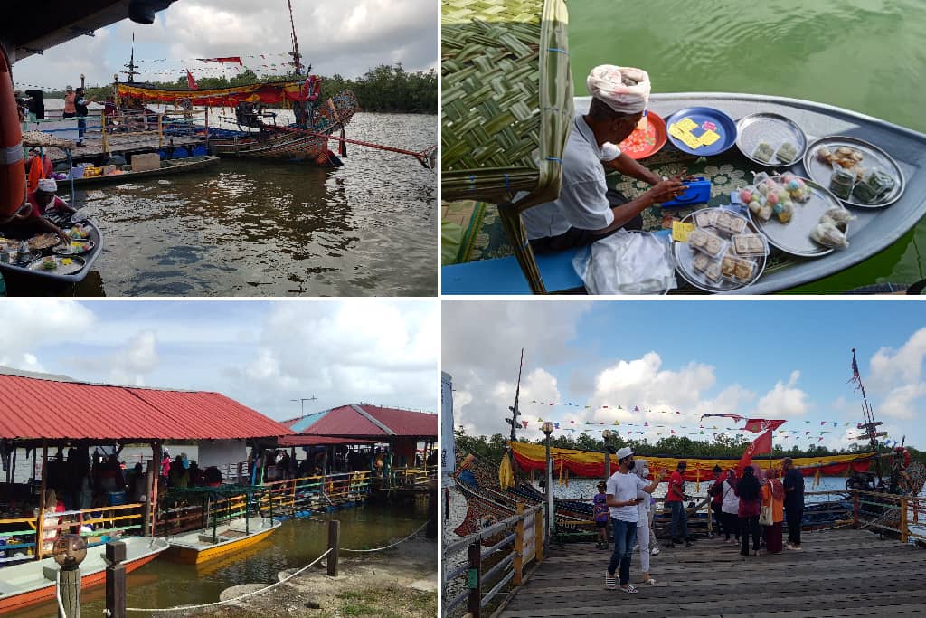 Pasar Terapung Kota Pengkalan Datu