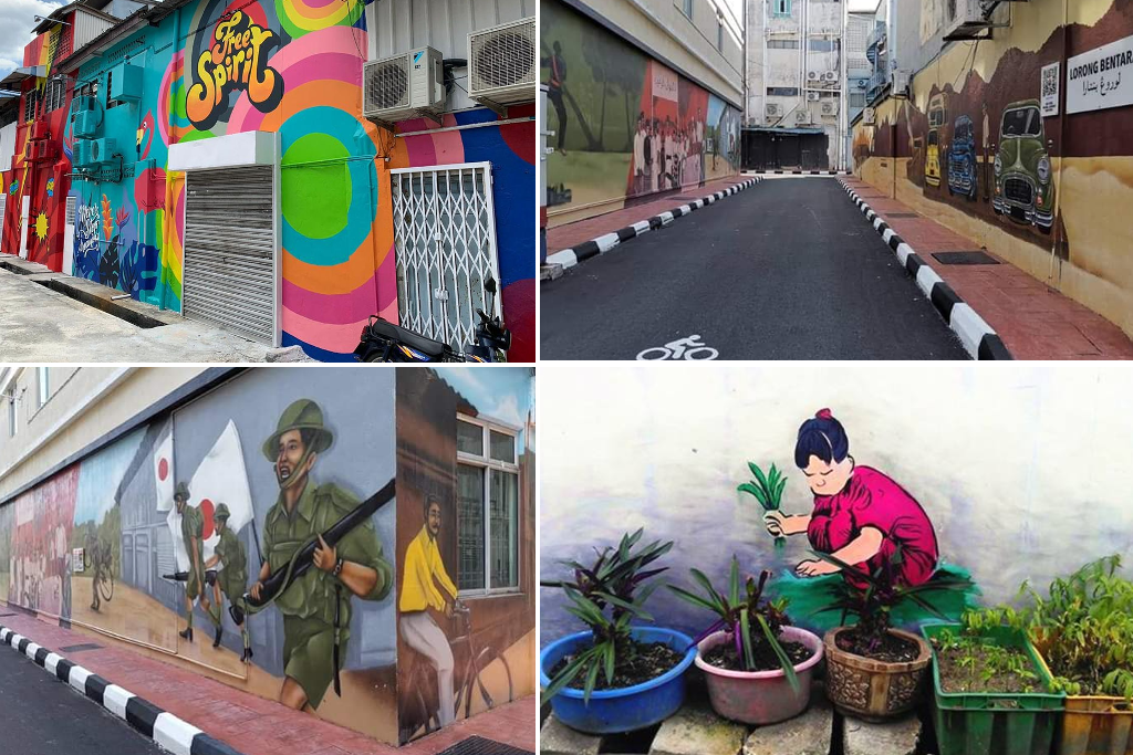 Lukisan cantik street art di Batu Pahat