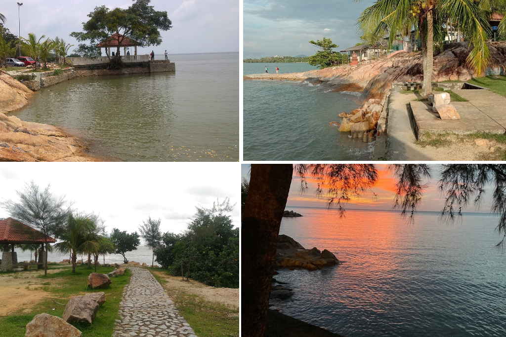 suasana pantai yang tenang