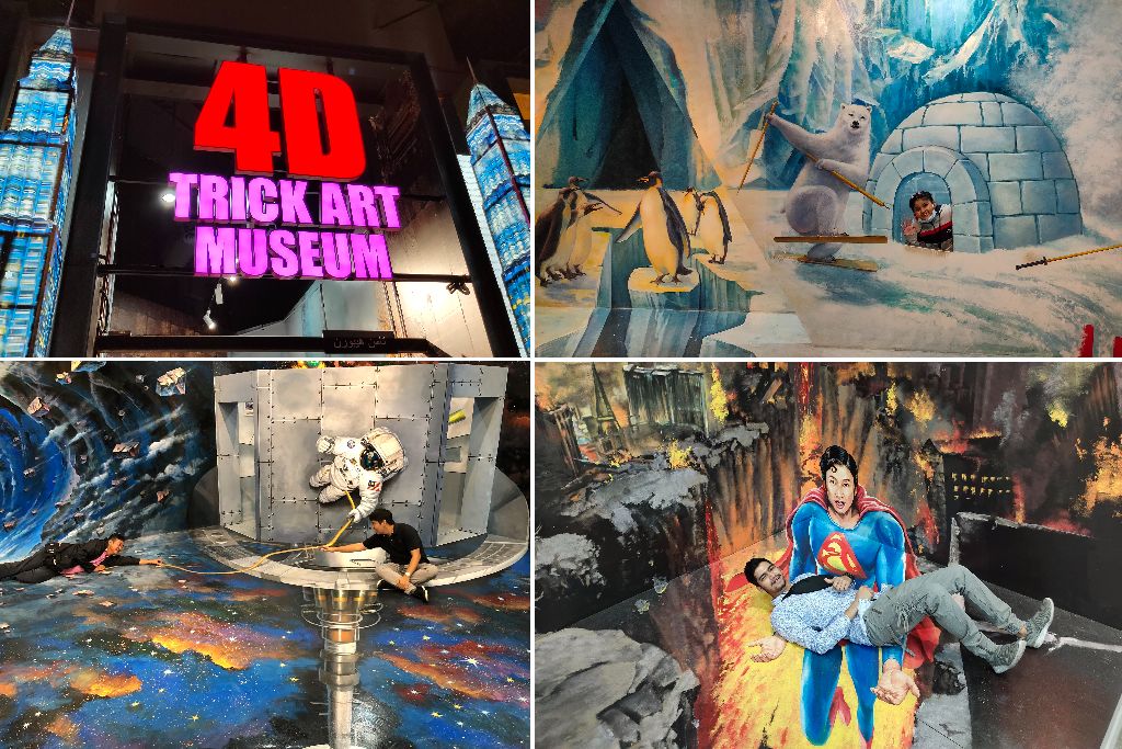 bergambar bersama rakan di 4d art museum genting