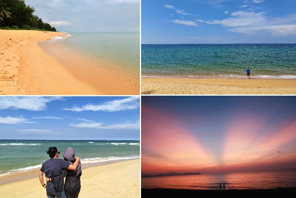 pemandangan indah pantai di dungun