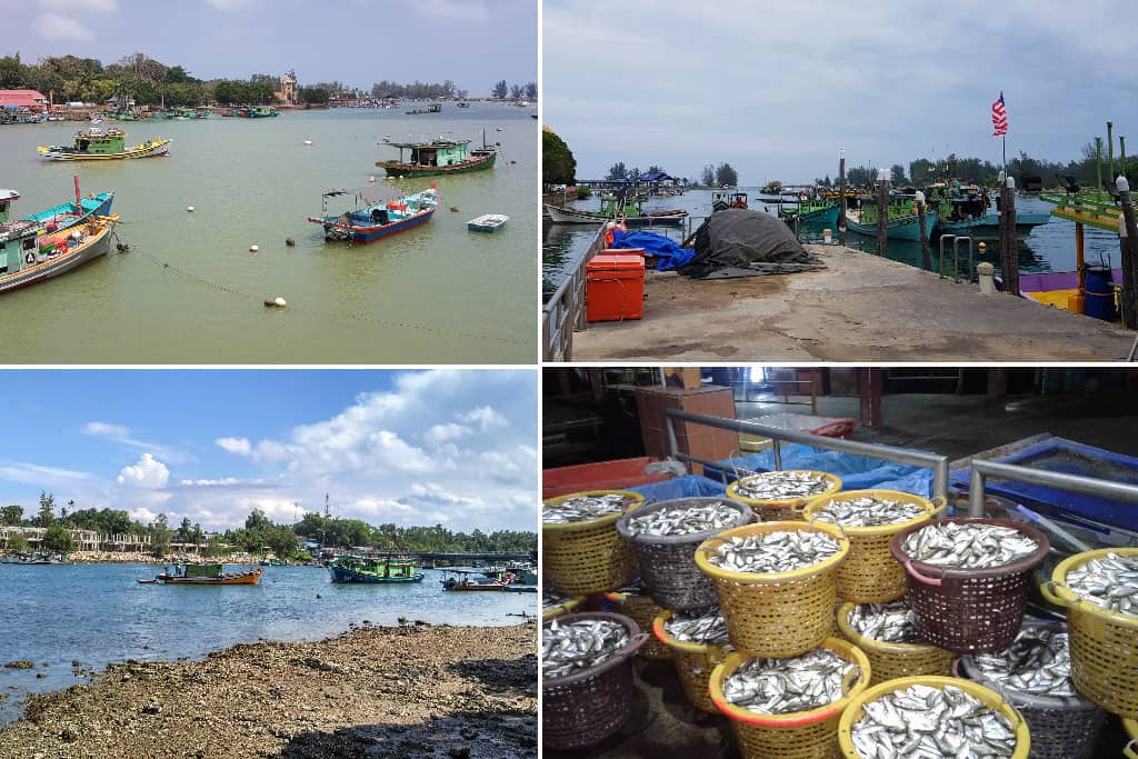 Tempat Pelabuhan Nelayan di Marang
