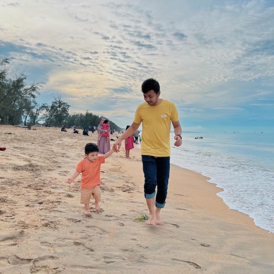 family day di pantai kelantan
