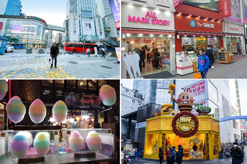 myendong shopping street di korea