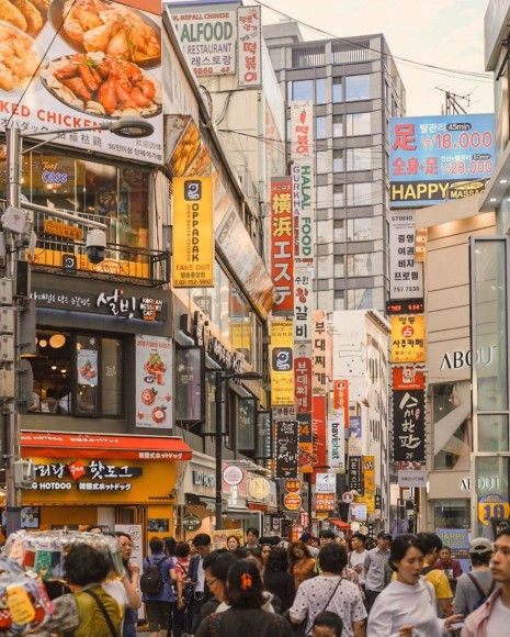 myeondong shopping street di korea 1