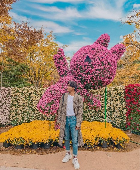 port cantik untuk bergambar di daegu arboretum korea