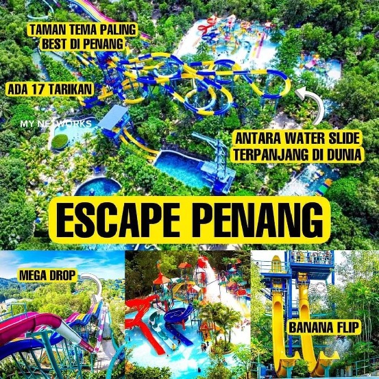 senarai aktiviti menarik di escape penang theme park