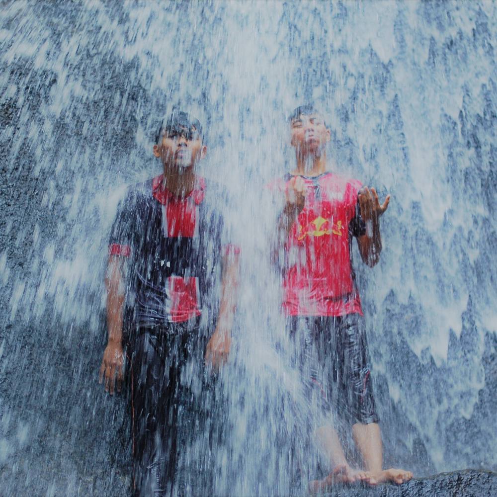 mandi air terjun di bukit saga ampang