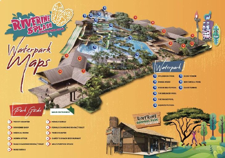 Riverine Water Park Map di selangor