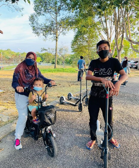 berbasikal di hutan bandar putra kulai