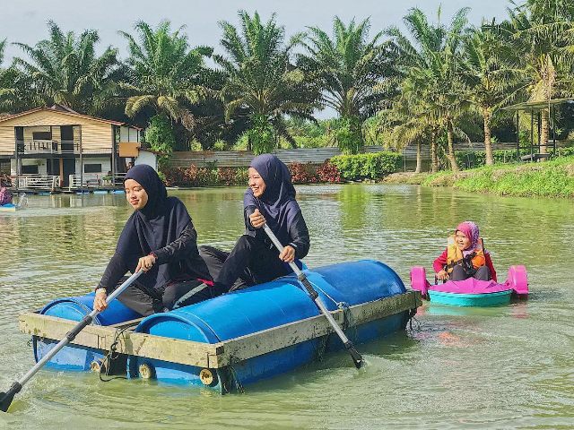 sukan air di star fish leisure farm kulai
