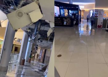 Queensbay Mall Tetap Beroperasi Walaupun Beberapa Lot Kedai Roboh
