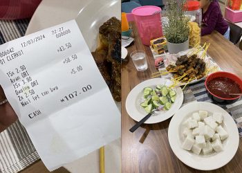 Adakah RM107 Untuk 30 Batang Sate Dan 2 Nasi Himpit Dianggap Mahal?