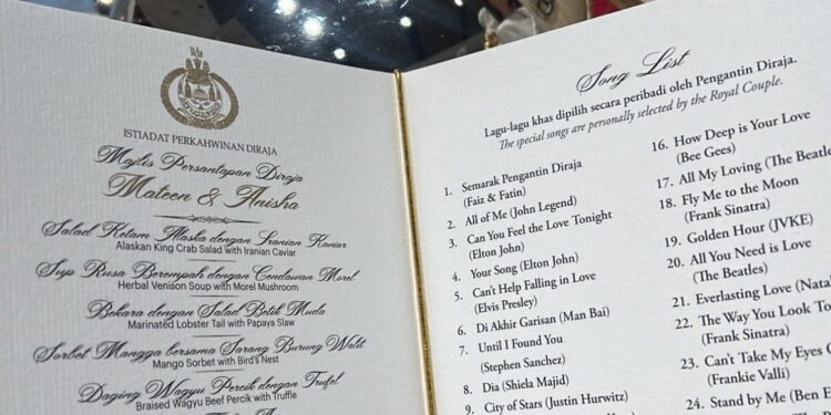 “Macam Ni Rupanya Lauk Orang Kaya,” – Antara Menu Hidangan Di Majlis Putera Mateen