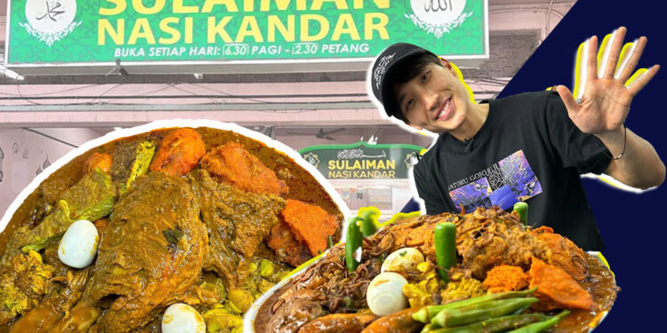 Lelaki Singapura Pecah Rekod Makan Nasi Kandar RM300, Habiskan Nasi Dalam Tempoh 2 Jam Secara Solo