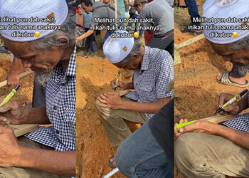 Tulis Nama Anak Di Batu Nisan: Khidmat Terakhir Seorang Ayah Buat Netizen Sebak